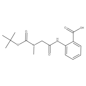 2-(2-{[(Tert-butoxy)carbonyl](methyl)amino}acetamido)benzoic acid结构式