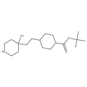 Tert-butyl 4-(2-(4-hydroxypiperidin-4-yl)ethyl)piperidine-1-carboxylate Structure