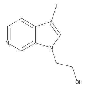 3-Iodo-1H-pyrrolo[2,3-c]pyridine-1-ethanol结构式