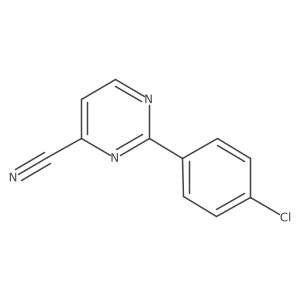 2-(4-Chlorophenyl)pyrimidine-4-carbonitrile Structure