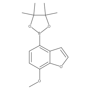 2-(7-Methoxy-1-benzofuran-4-yl)-4,4,5,5-tetramethyl-1,3,2-dioxaborolane Structure