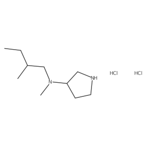 N-methyl-N-(2-methylbutyl)pyrrolidin-3-amine dihydrochloride Structure