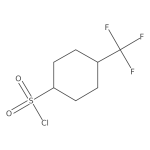 4-(Trifluoromethyl)cyclohexane-1-sulfonyl chloride Structure