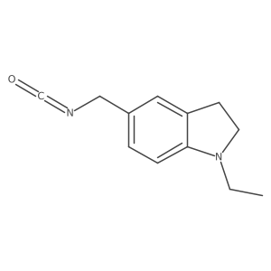 1-ethyl-5-(isocyanatomethyl)-2,3-dihydro-1H-indole结构式