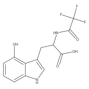 3-(4-hydroxy-1H-indol-3-yl)-2-(2,2,2-trifluoroacetamido)propanoic acid Structure