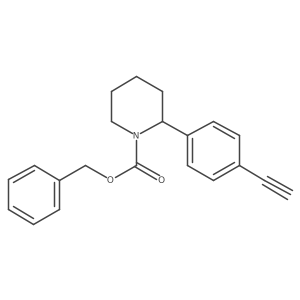 Benzyl 2-(4-ethynylphenyl)piperidine-1-carboxylate结构式