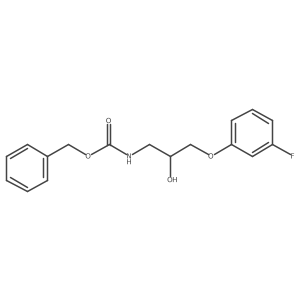 benzyl N-[3-(3-fluorophenoxy)-2-hydroxypropyl]carbamate Structure