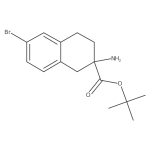 Tert-butyl 2-amino-6-bromo-1,2,3,4-tetrahydronaphthalene-2-carboxylate Structure