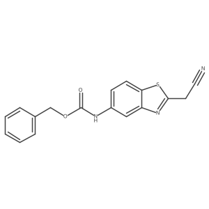 benzyl N-[2-(cyanomethyl)-1,3-benzothiazol-5-yl]carbamate Structure