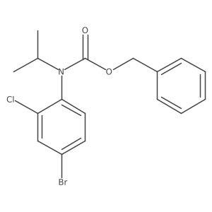 benzyl N-(4-bromo-2-chlorophenyl)-N-(propan-2-yl)carbamate结构式
