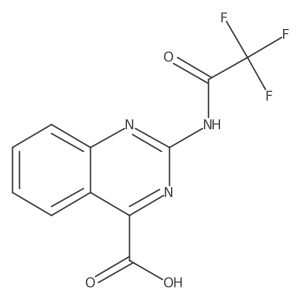 2-(2,2,2-Trifluoroacetamido)quinazoline-4-carboxylic acid Structure