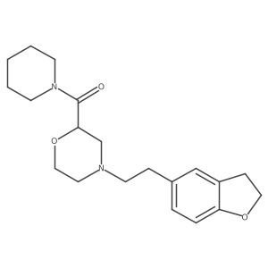 4-[2-(2,3-Dihydro-1-benzofuran-5-yl)ethyl]-2-(piperidine-1-carbonyl)morpholine Structure