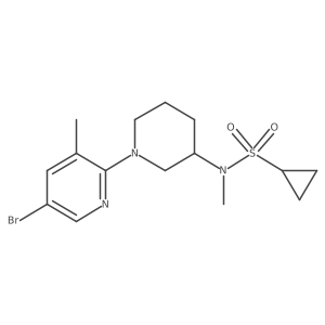 N-[1-(5-bromo-3-methylpyridin-2-yl)piperidin-3-yl]-N-methylcyclopropanesulfonamide Structure