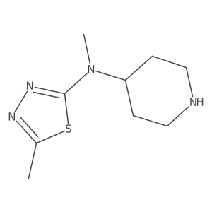 N,5-Dimethyl-N-(piperidin-4-yl)-1,3,4-thiadiazol-2-amine Structure
