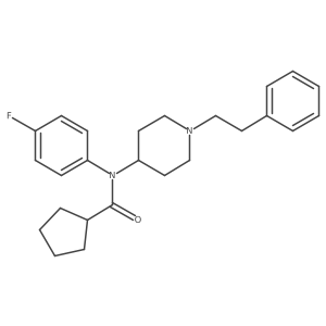N-(4-Fluorophenyl)-N-[1-(2-phenylethyl)piperidin-4-yl]cyclopentanecarboxamide结构式