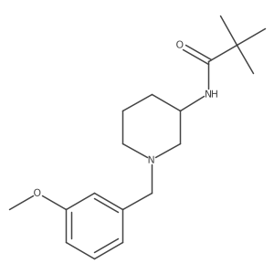 N-{1-[(3-methoxyphenyl)methyl]piperidin-3-yl}-2,2-dimethylpropanamide Structure