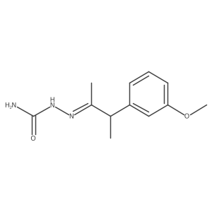 2-[2-(3-Methoxyphenyl)-1-methylpropylidene]hydrazinecarboxamide结构式