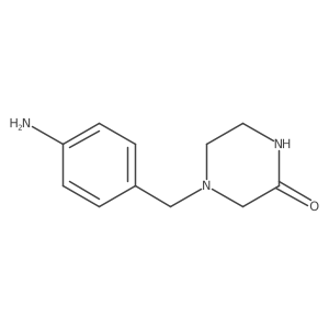 2-Piperazinone, 4-[(4-aminophenyl)methyl]-结构式