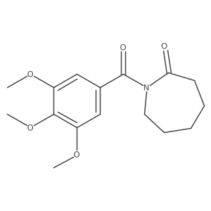 1-(3,4,5-Trimethoxybenzoyl)azepan-2-one结构式