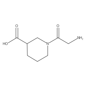1-Glycylpiperidine-3-carboxylic acid结构式
