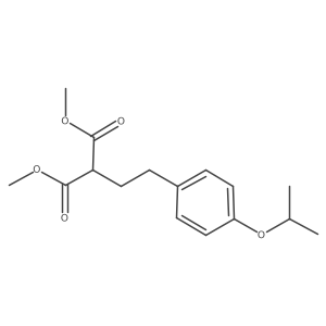 1,3-Dimethyl 2-[2-[4-(1-methylethoxy)phenyl]ethyl]propanedioate结构式