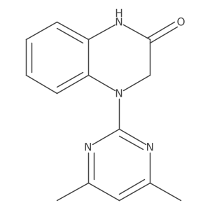 4-(4,6-Dimethyl-2-pyrimidinyl)-3,4-dihydro-2(1H)-quinoxalinone结构式