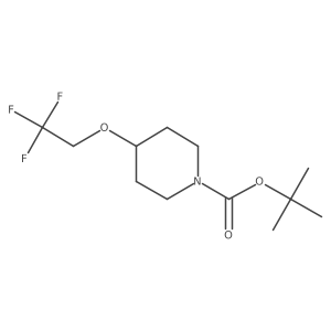 Tert-Butyl 4-(2,2,2-trifluoroethoxy)-1-piperidinecarboxylate Structure