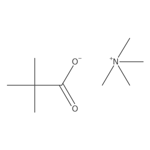 N,N,N-Trimethylmethanaminium salt with 2,2-dimethylpropanoic acid Structure