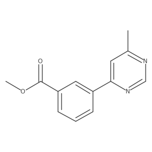 Methyl 3-(6-methylpyrimidin-4-yl)benzoate Structure