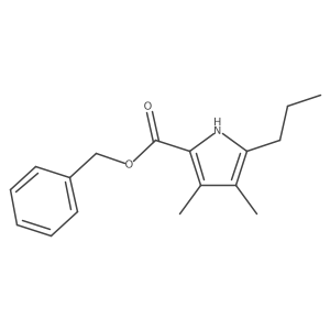 Phenylmethyl 3,4-dimethyl-5-propyl-1H-pyrrole-2-carboxylate结构式