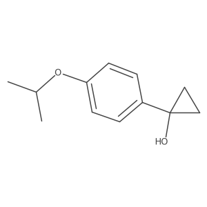 1-[4-(Propan-2-yloxy)phenyl]cyclopropan-1-ol结构式
