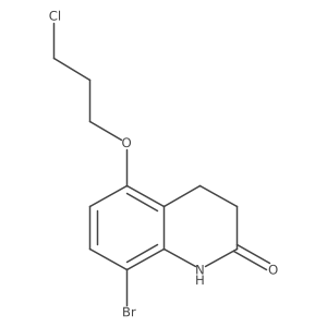 8-Bromo-5-(3-chloropropoxy)-3,4-dihydro-2(1h)-quinolinone Structure