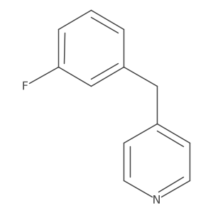 4-[(3-Fluorophenyl)methyl]pyridine Structure