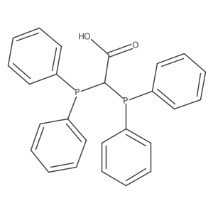 2,2-Bis(diphenylphosphaneyl)acetic acid Structure