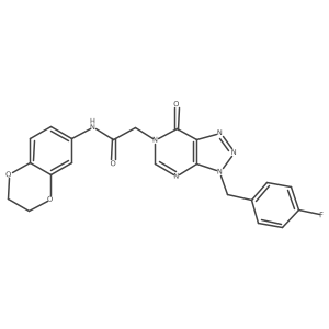 N-(2,3-dihydrobenzo[b][1,4]dioxin-6-yl)-2-(3-(4-fluorobenzyl)-7-oxo-3H-[1,2,3]triazolo[4,5-d]pyrimidin-6(7H)-yl)acetamide Structure