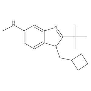 2-tert-butyl-1-(cyclobutylmethyl)-N-methyl-1H-benzimidazol-5-amine Structure
