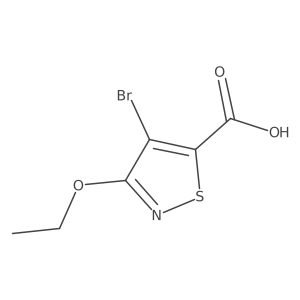 3-Ethoxy-4-bromo-5-carboxyisothiazole Structure