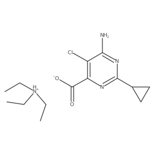 Aminocyclopyrachlor-triethylammonium Structure