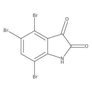 4,5,7-tribromo-2,3-dihydro-1H-indole-2,3-dione结构式