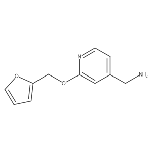 2-(2-Furanylmethoxy)-4-pyridinemethanamine结构式