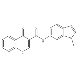 n-(1-Methyl-1h-indol-6-yl)-4-oxo-1h-quinoline-3-carboxamide结构式