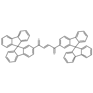 (2E)-1,4-Bis(9,9a(2)-spirobi[9H-fluoren]-2-yl)-2-butene-1,4-dione结构式