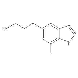7-Fluoro-1H-indole-5-propanamine Structure