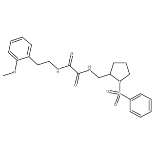 N1-(2-methoxyphenethyl)-N2-((1-(phenylsulfonyl)pyrrolidin-2-yl)methyl)oxalamide Structure