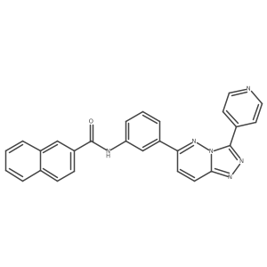 N-(3-(3-(pyridin-4-yl)-[1,2,4]triazolo[4,3-b]pyridazin-6-yl)phenyl)-2-naphthamide Structure