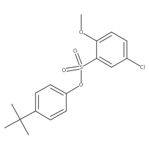 4-Tert-butylphenyl 5-chloro-2-methoxybenzene-1-sulfonate Structure