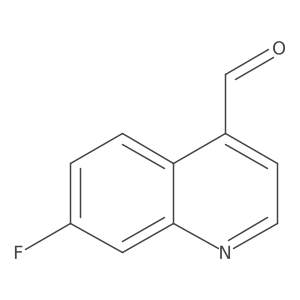 7-Fluoro-4-quinolinecarboxaldehyde Structure