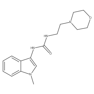 1-(1-methyl-1H-indol-3-yl)-3-(2-morpholinoethyl)urea Structure
