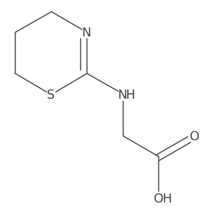2-(5,6-dihydro-4H-1,3-thiazin-2-ylamino)acetic acid Structure