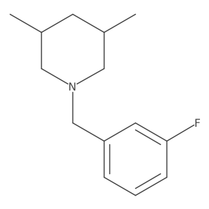 1-[(3-Fluorophenyl)methyl]-3,5-dimethylpiperidine Structure